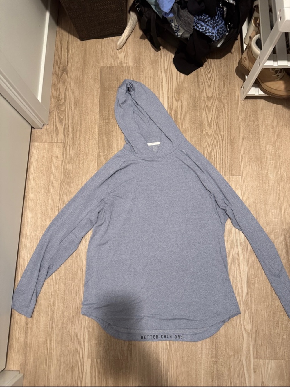 Lululemon Light Blue Hooded Pullover - Soft Knit Hoodie